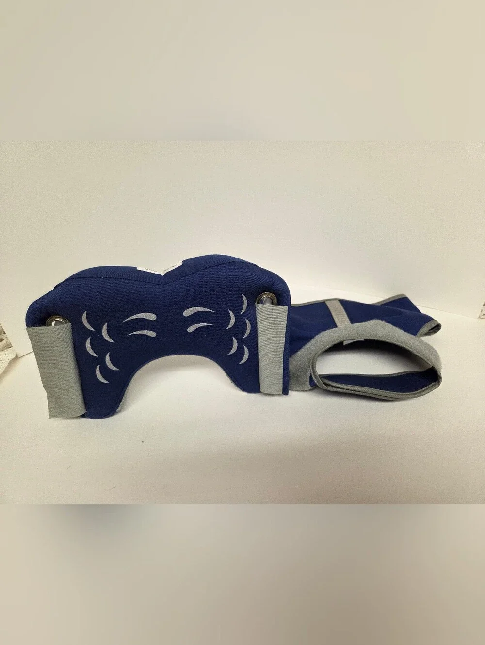 Muffin's Halo Blind Dog Head Protector Bumper Halo Harness Size Medium Blue